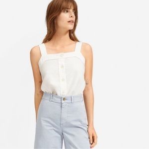 Everlane linen picnic top